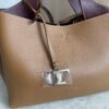 Tods Mini Leather Tote Kenia Bordeaux