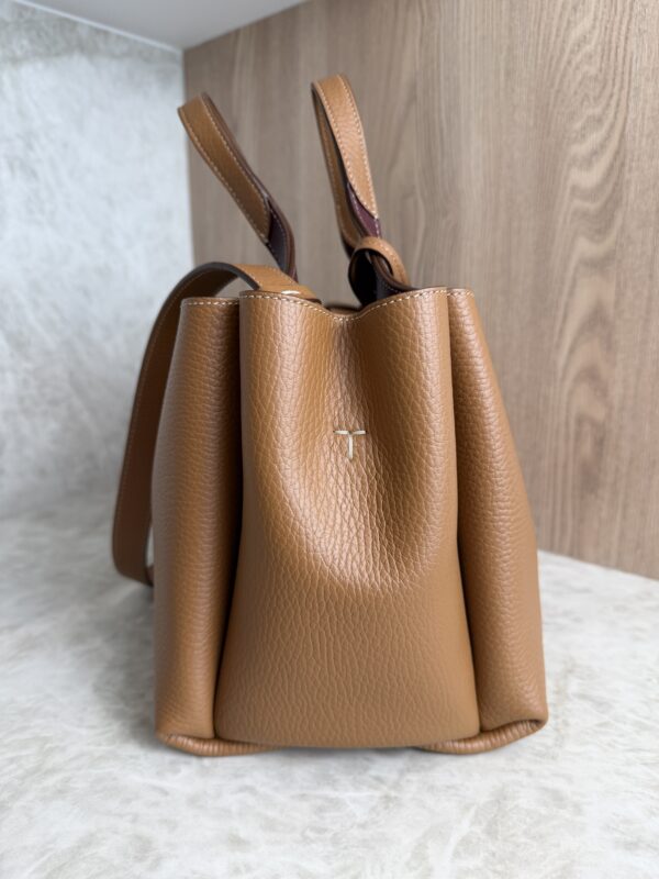 Tods Mini Leather Tote Kenia Bordeaux