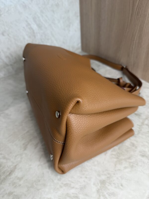 Tods Mini Leather Tote Kenia Bordeaux