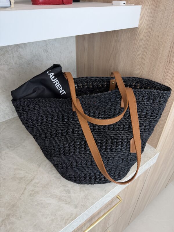 Saint Laurent (YSL) Raffia Panier Medium