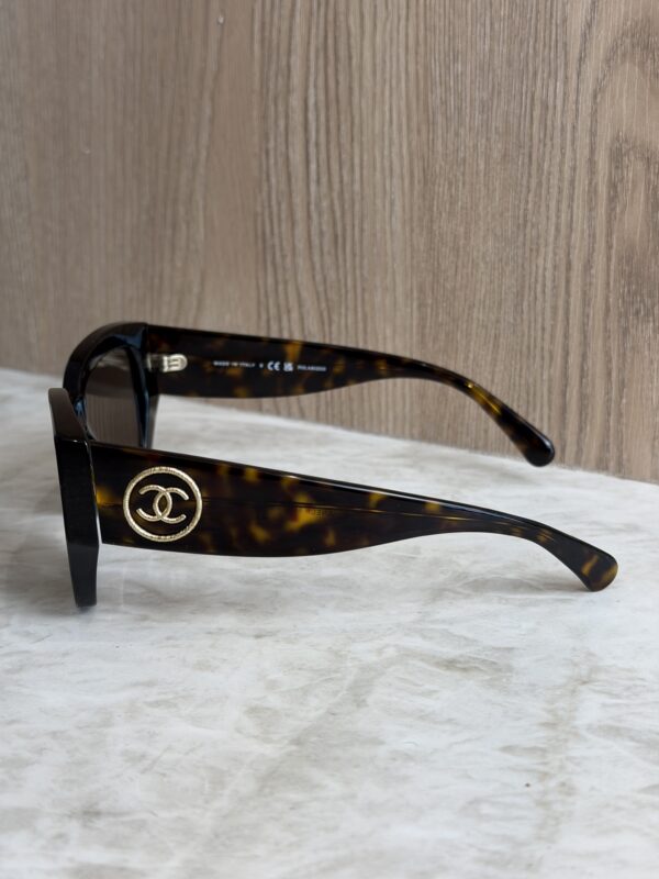Chanel Acetate Rectangle Sunglasses 5506 Tortoise