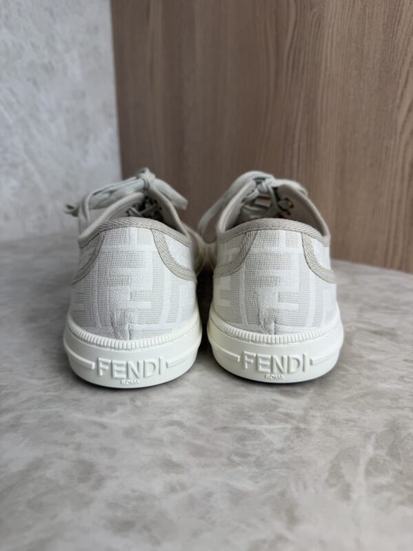 Fendi Zucca FF Logo Canvas Sneakers Womens Size: 9.5