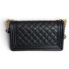 Chanel Boy Flap Bag Quilted Caviar Old Medium Gold Hardware