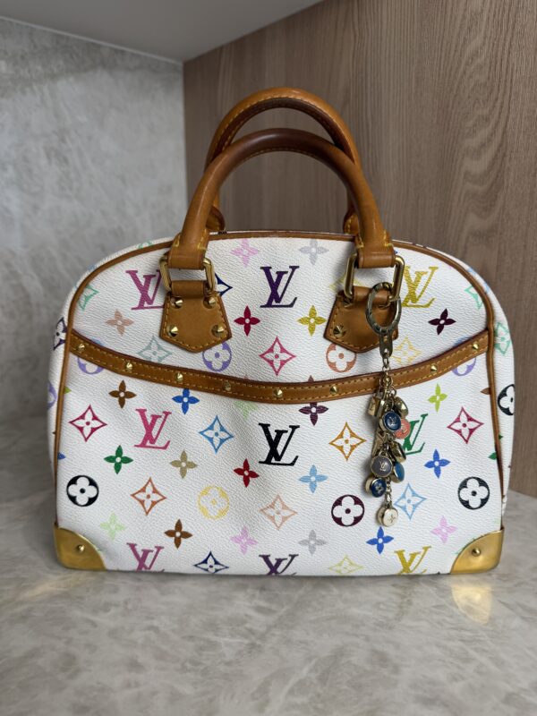 Louis Vuitton Monogram Multicolor Trouville White and Charm