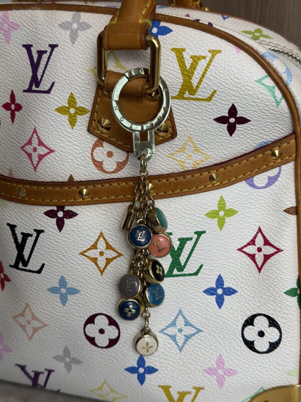 Louis Vuitton Monogram Multicolor Trouville White and Charm