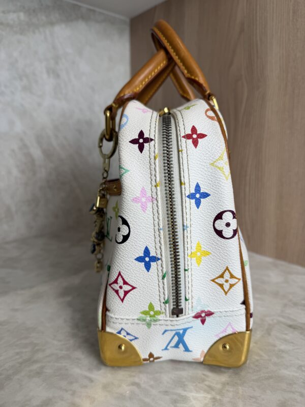 Louis Vuitton Monogram Multicolor Trouville White and Charm