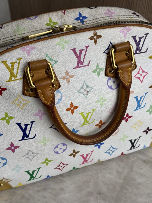 Louis Vuitton Monogram Multicolor Trouville White and Charm
