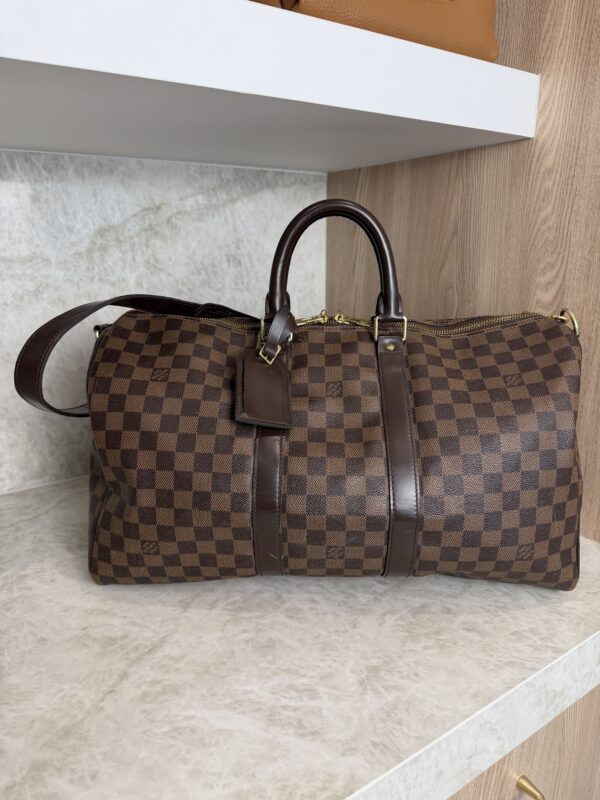 Louis Vuitton Damier Ebene Keepall Bandouliere 45
