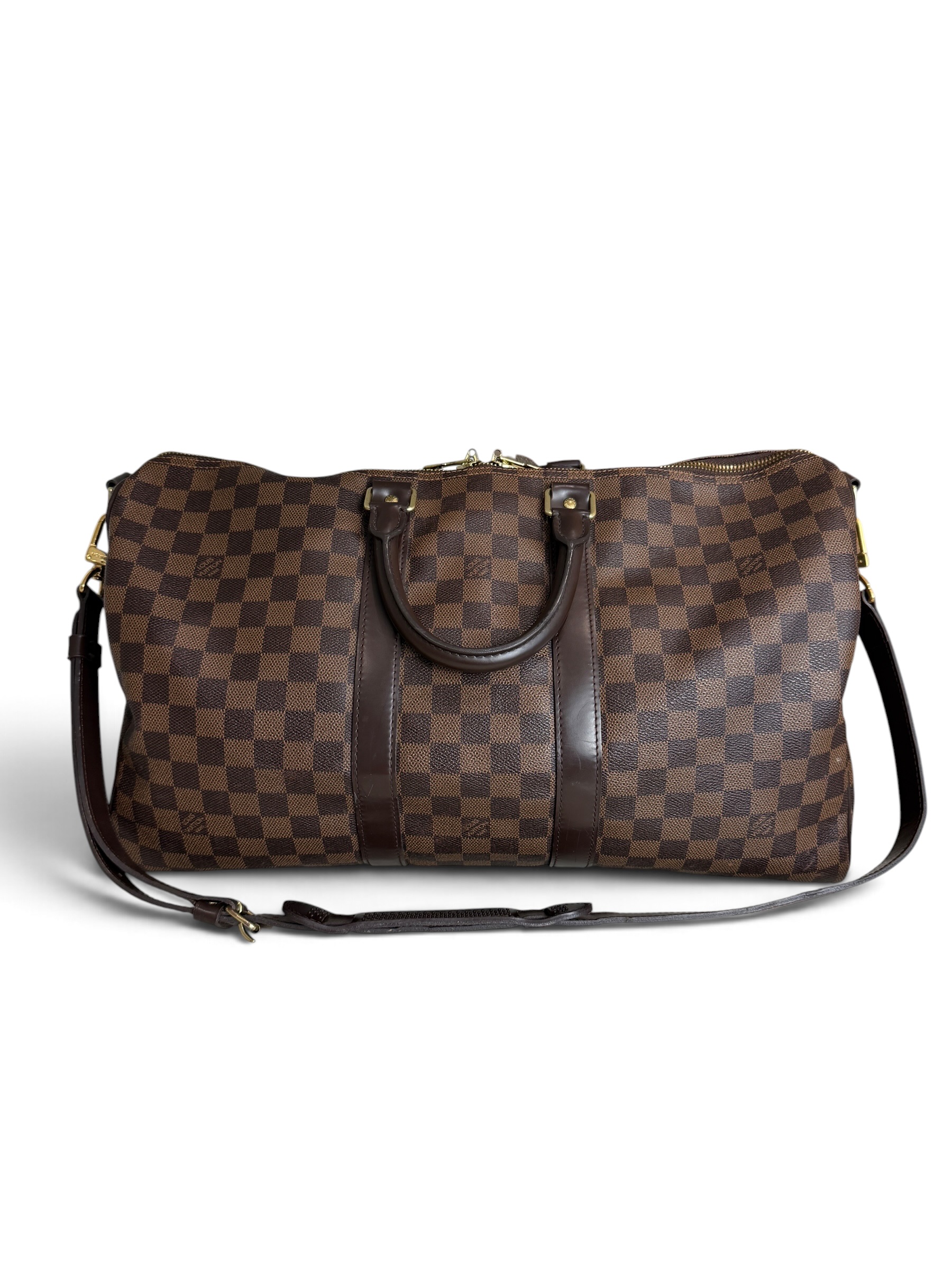 Louis Vuitton Damier Ebene Keepall Bandouliere 45