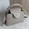 Louis Vuitton Taurillon Capucines BB Galet