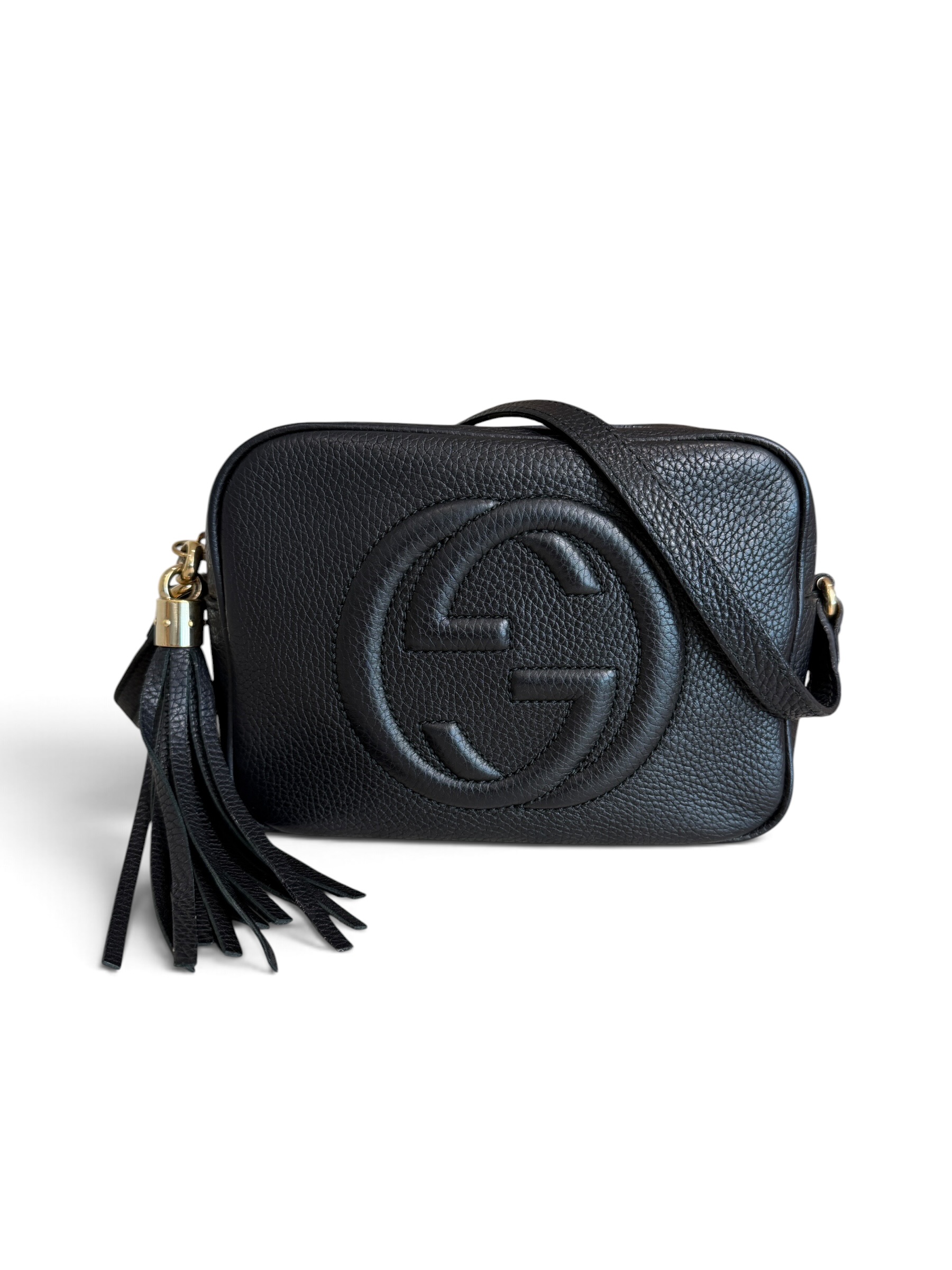 Gucci Calfskin Small Soho Disco Bag Black