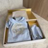 Versace Onsie Romper Size 9-12 with Hat Blue