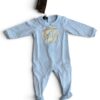 Versace Onsie Romper Size 9-12 with Hat Blue