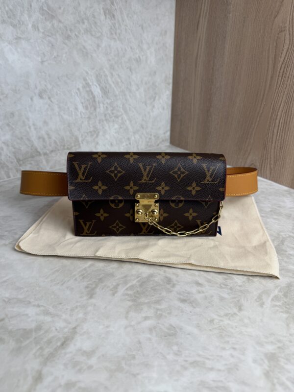 Louis Vuitton S Lock Belt Pouch Monogram Canvas