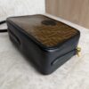 Fendi Black/Brown Coated Canvas And Leather Mini Camera Case Shoulder Bag