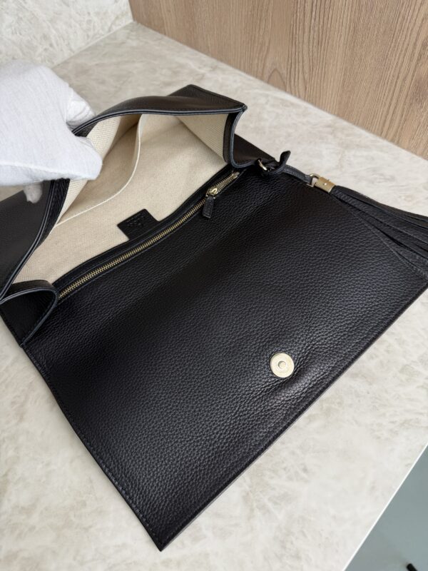 Gucci Soho Clutch Leather Black