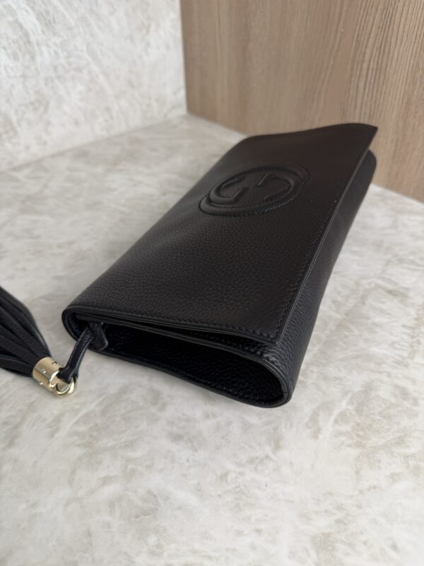 Gucci Soho Clutch Leather Black