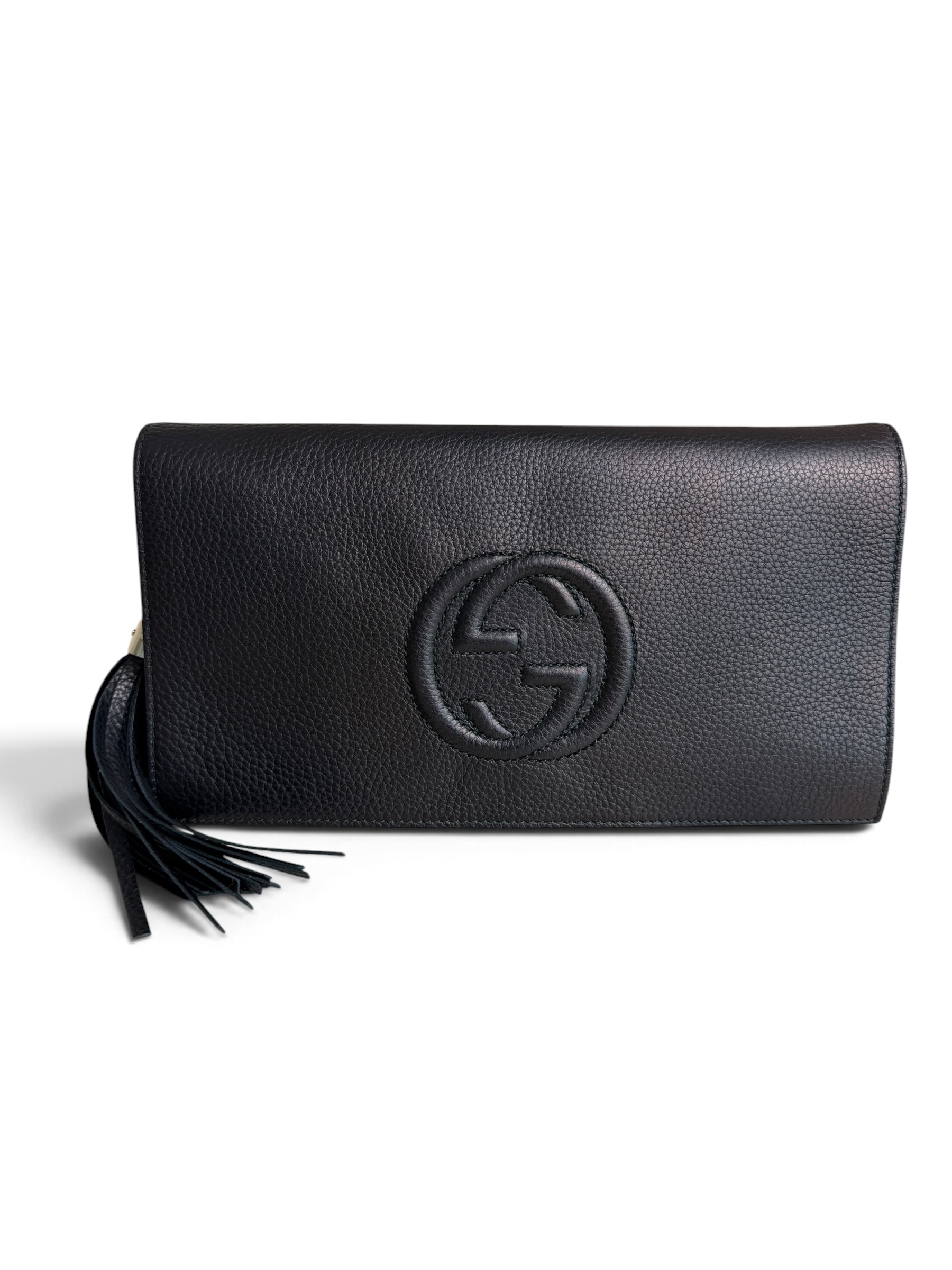 Gucci Soho Clutch Leather Black