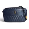 Saint Laurent (YSL) Quilted Monogram Victoire Camera Bag Navy