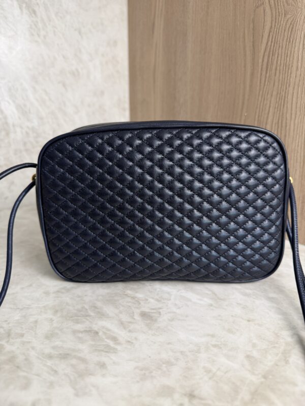 Saint Laurent (YSL) Quilted Monogram Victoire Camera Bag Navy