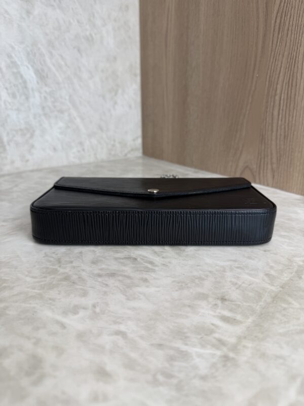 Louis Vuitton Epi Pochette Felicie Chain Wallet Noir