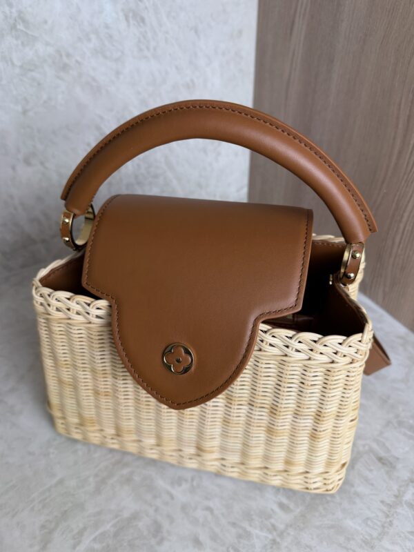 Louis Vuitton Capucines Bag Wicker with Leather BB