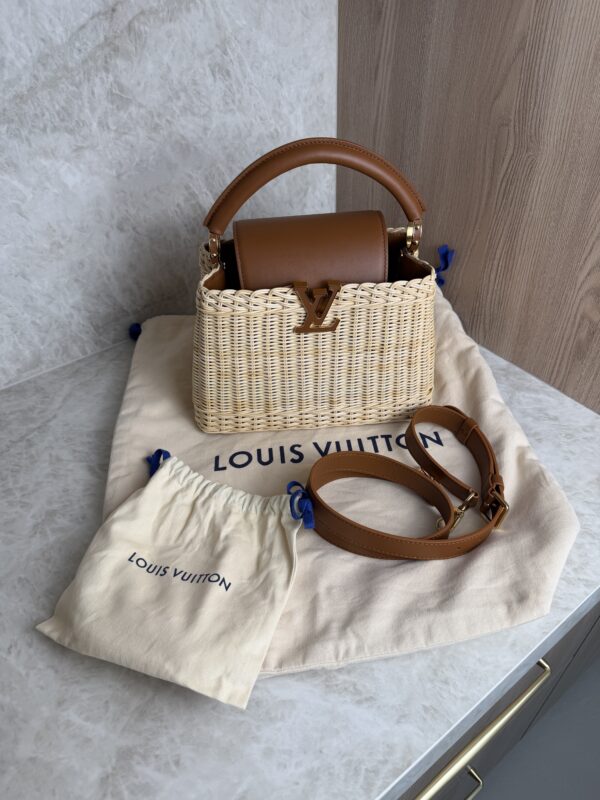 Louis Vuitton Capucines Bag Wicker with Leather BB