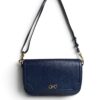 Salvatore Ferragamo Gancini Crossbody Bag Navy