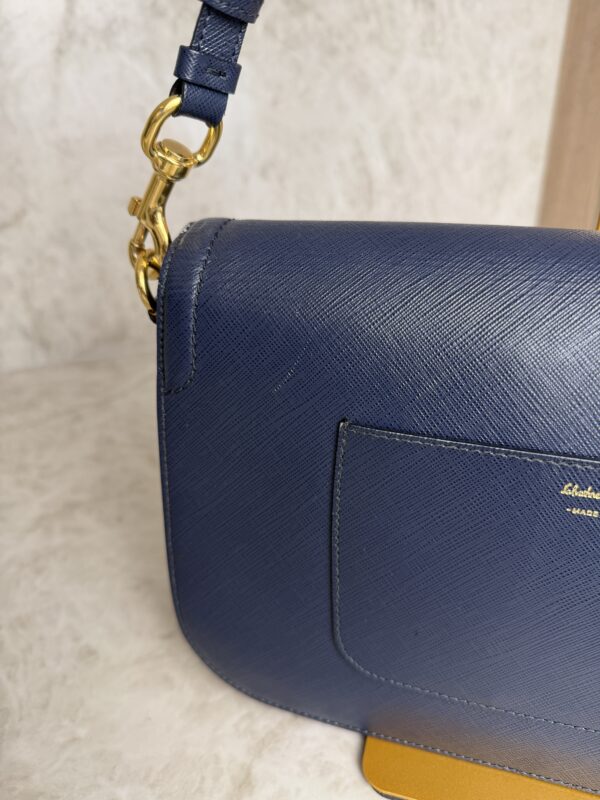 Salvatore Ferragamo Gancini Crossbody Bag Navy