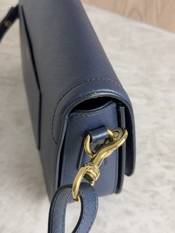 Salvatore Ferragamo Gancini Crossbody Bag Navy