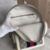 Gucci GG Supreme Monogram Calfskin Web Small Ophidia Day Backpack Beige Ebony New Acero