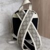 Gucci GG Supreme Monogram Calfskin Web Small Ophidia Day Backpack Beige Ebony New Acero